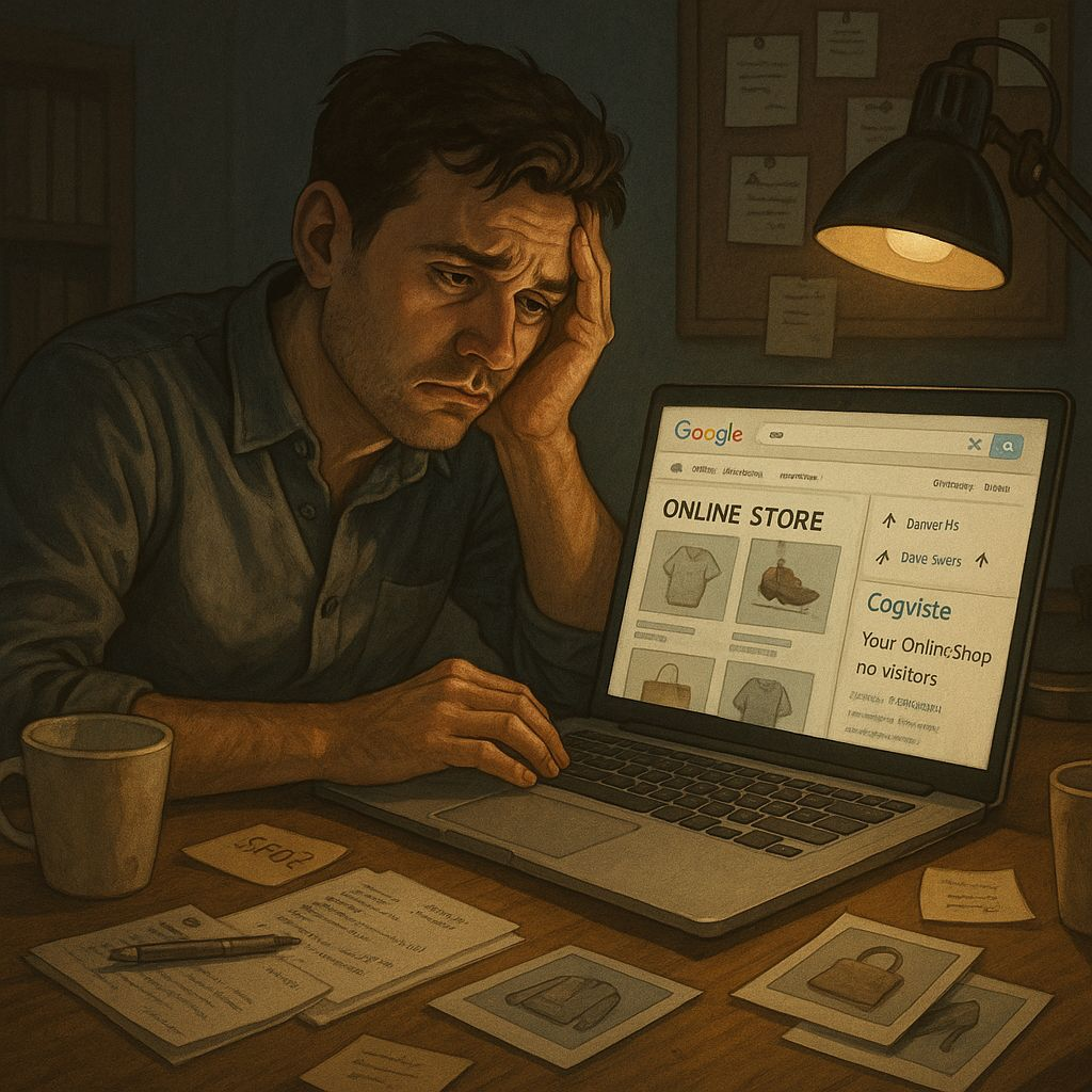 تصویر مردی که سئو داخلی سایتش رو رعایت نکرده