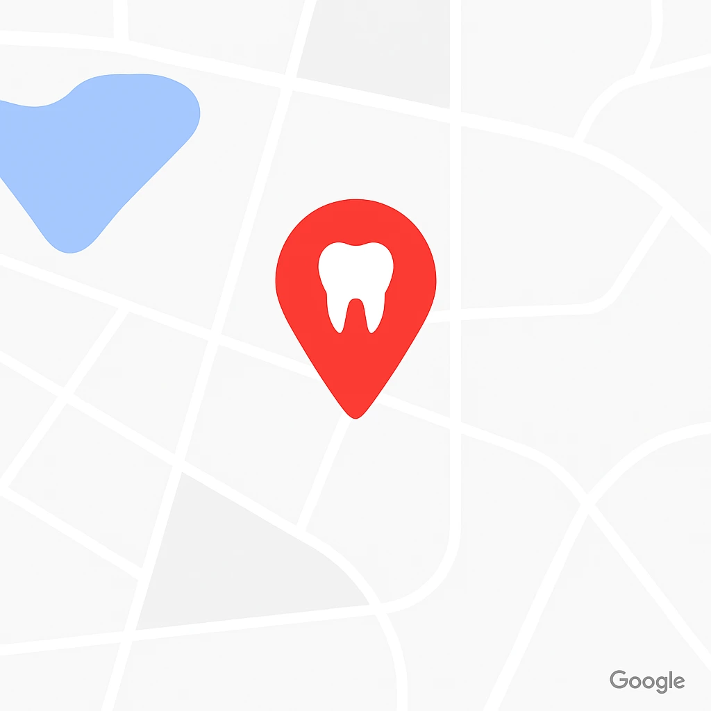 سئو محلی سایت دندانپزشکی در نقشه گوگل
