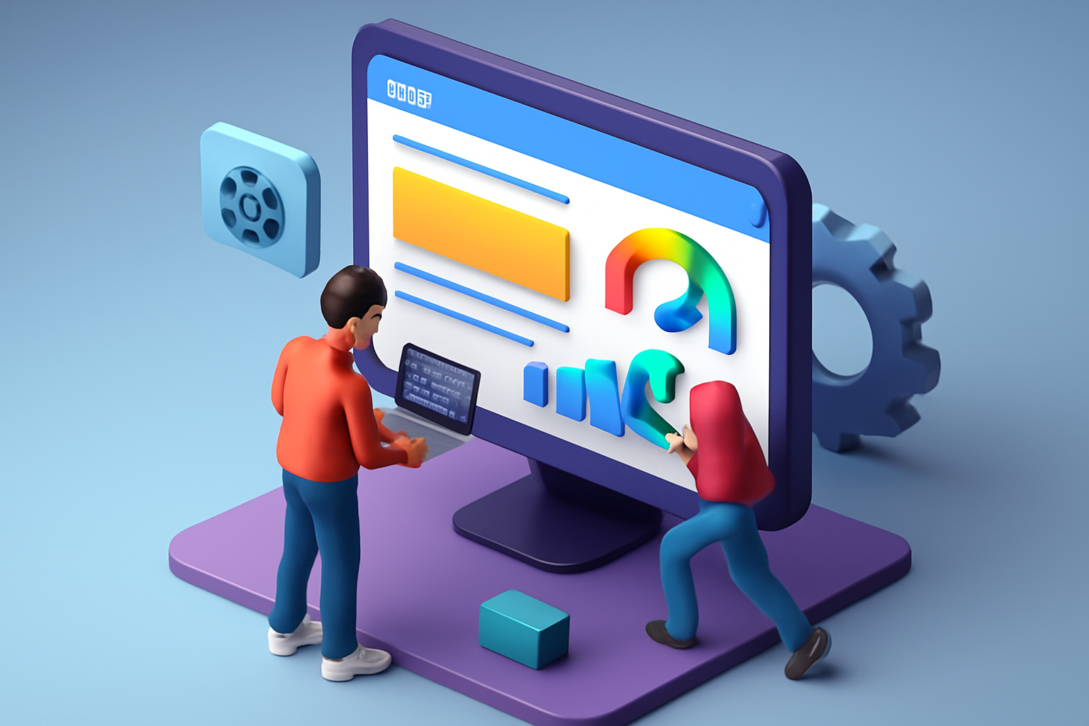 واحد فنی سایت در حال بهبود سرعت وب سایت