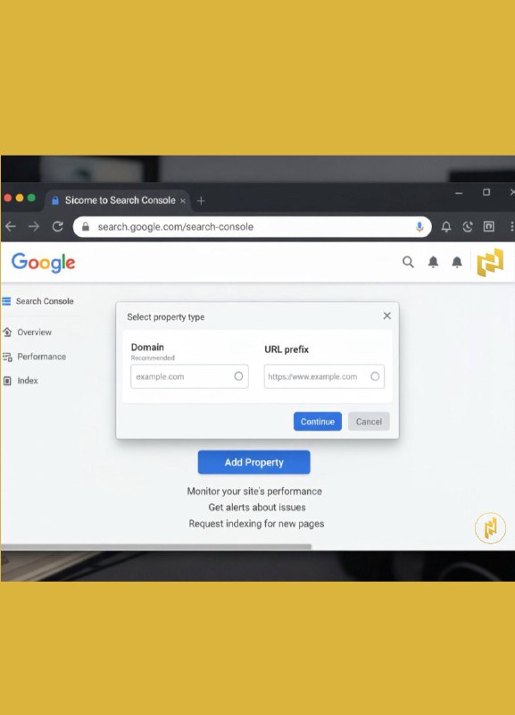 اسکرین شات وارد کردن دامنه یا URL سایت