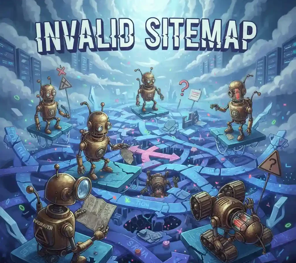 نقشه سایت (Sitemap) نامعتبر یا بهروز نشده