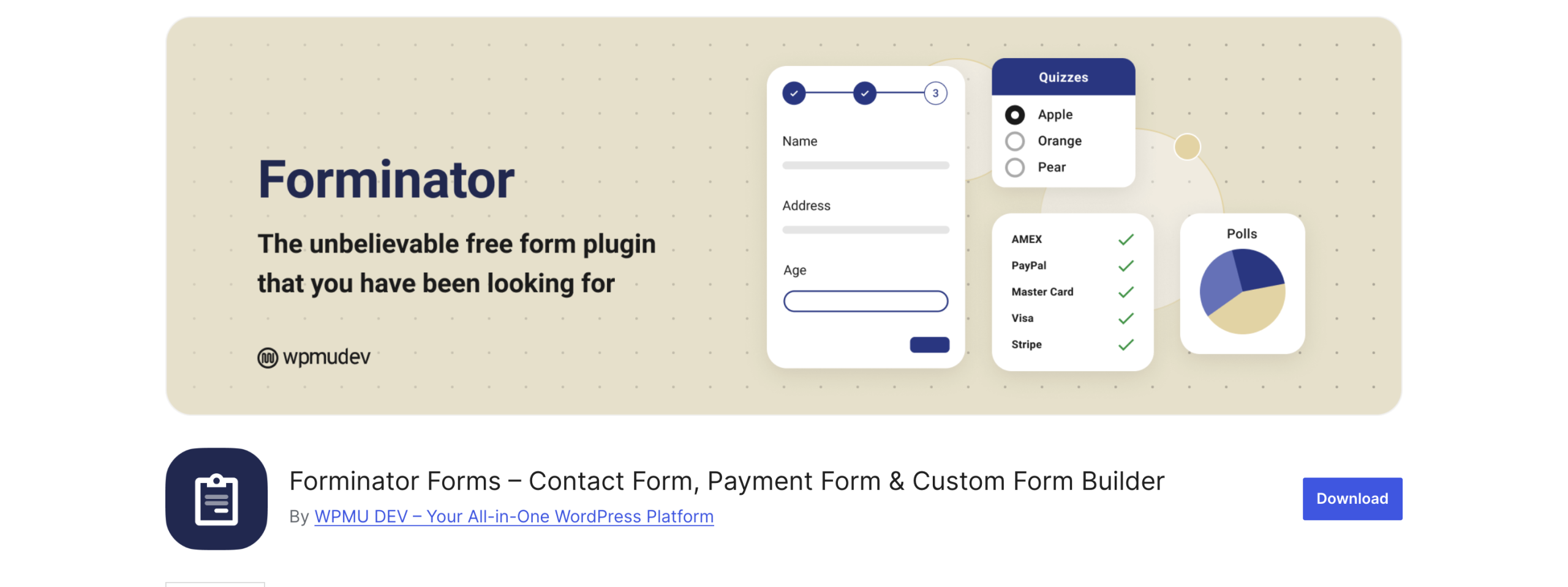 افزونه فرم ساز وردپرس Forminator