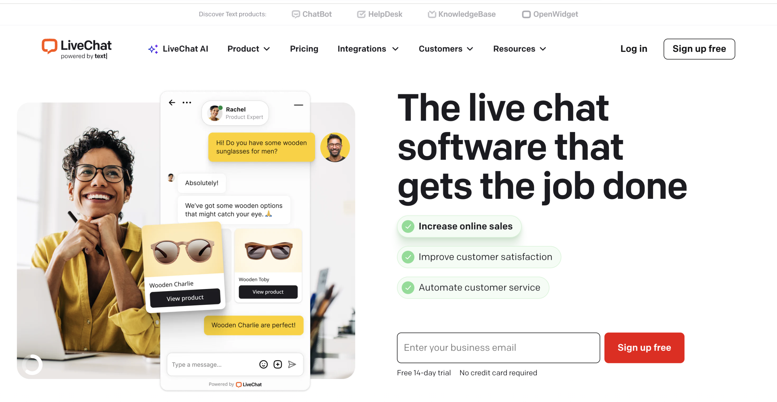 افزونه چت آنلاین LiveChat برای پاسخ سریع و مؤثر به مشتریان و یکپارچگی با سیستمهای CRM.