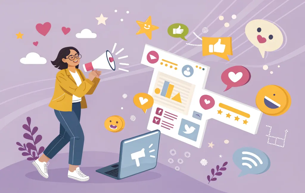 رسانه اکتسابی که در آن برند از طریق منشن کاربران و خبرهای