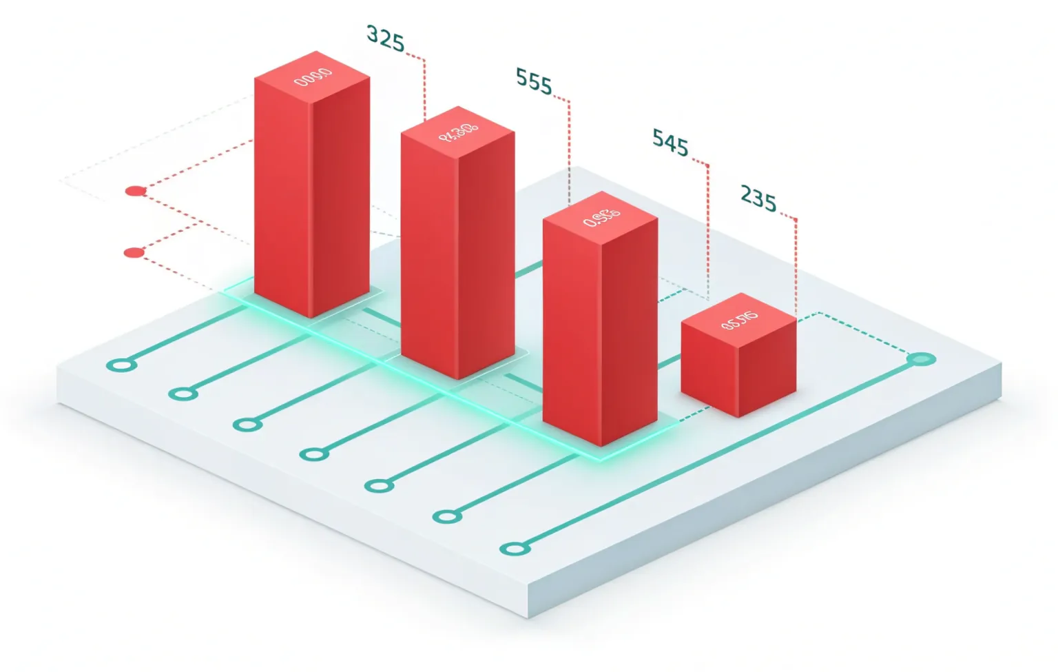 نمودار زمانی سه‌بعدی با قله انفجاری و قوس تحلیل برای تشخیص burst