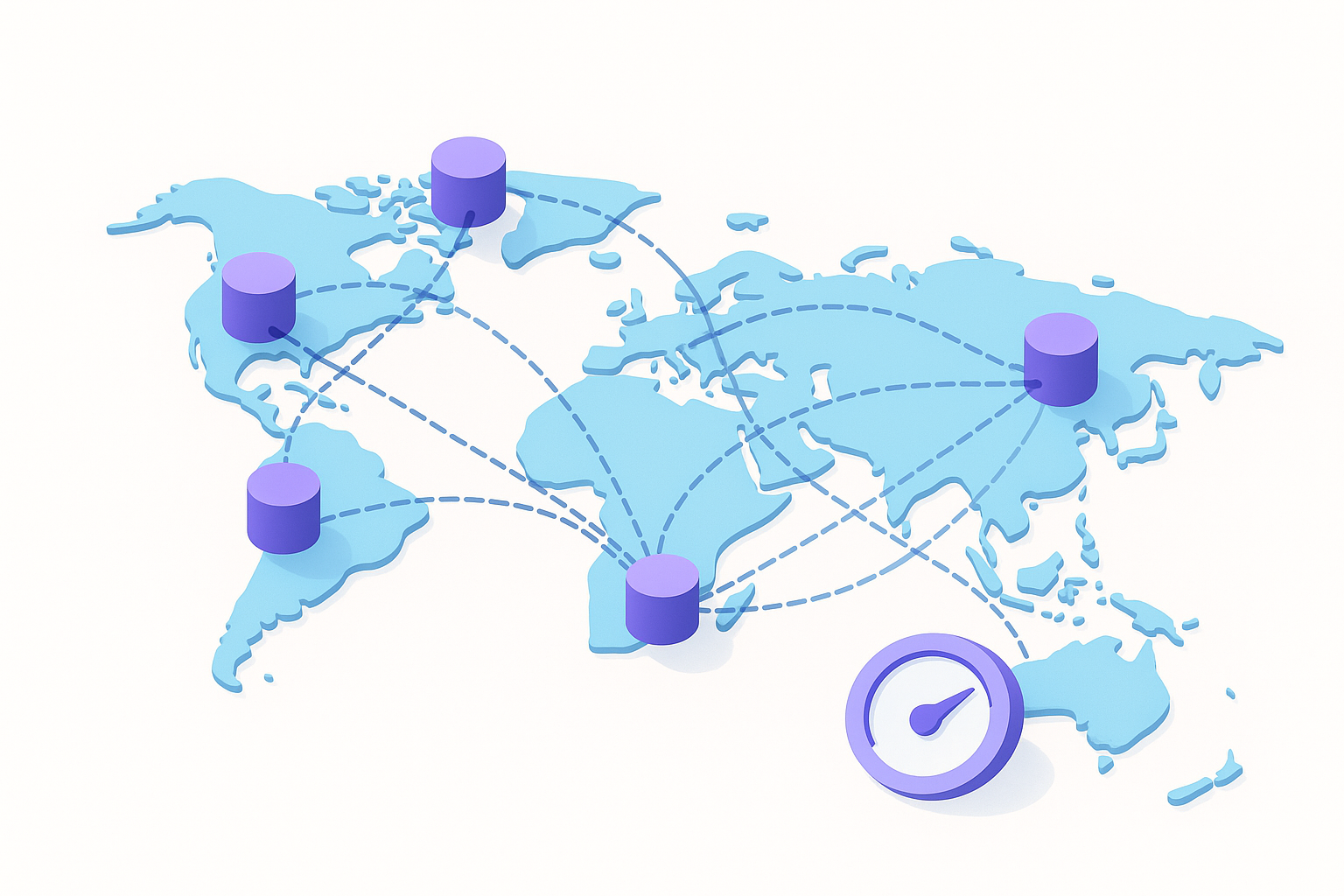 شبکه CDN در سئو با نودهای جهانی و اتصال سرورها برای کاهش تاخیر بارگذاری