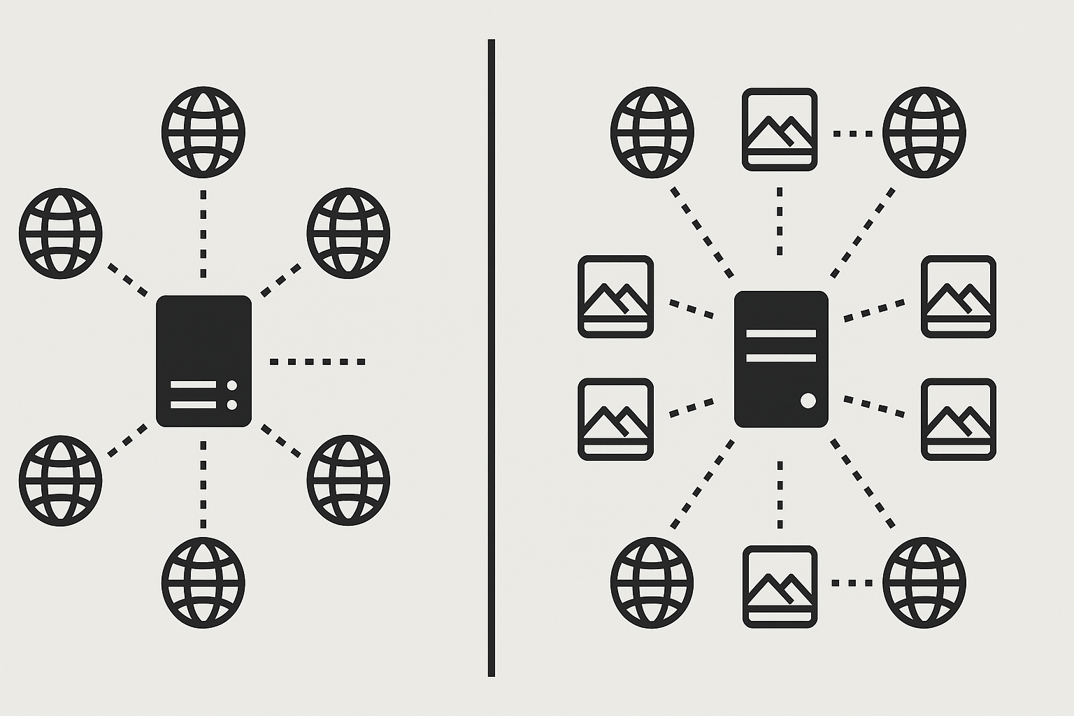 مقایسه سرور اصلی با CDN در سئو و نحوه توزیع درخواست‌ها بین لبه‌های نزدیک کاربر