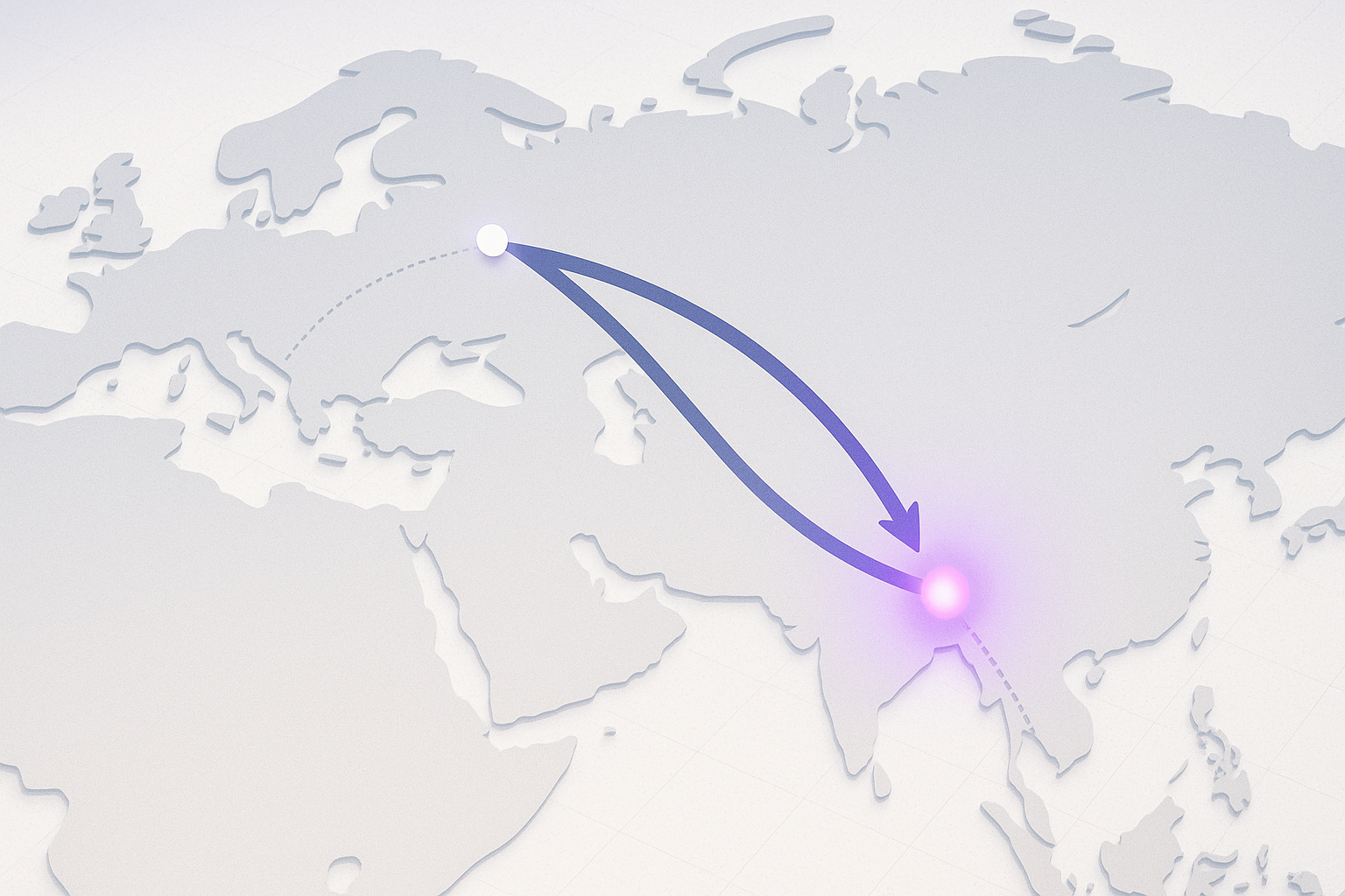 نمایش مسیر کوتاه‌تر تحویل محتوا از سرورهای نزدیک برای بهبود سرعت با cdn در سئو