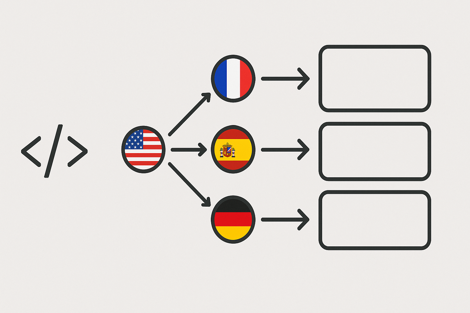 نمایش شبکه جهانی با edge node ها و مسیر دهی محتوا برای نسخه‌های زبان‌محور در cdn در سئو