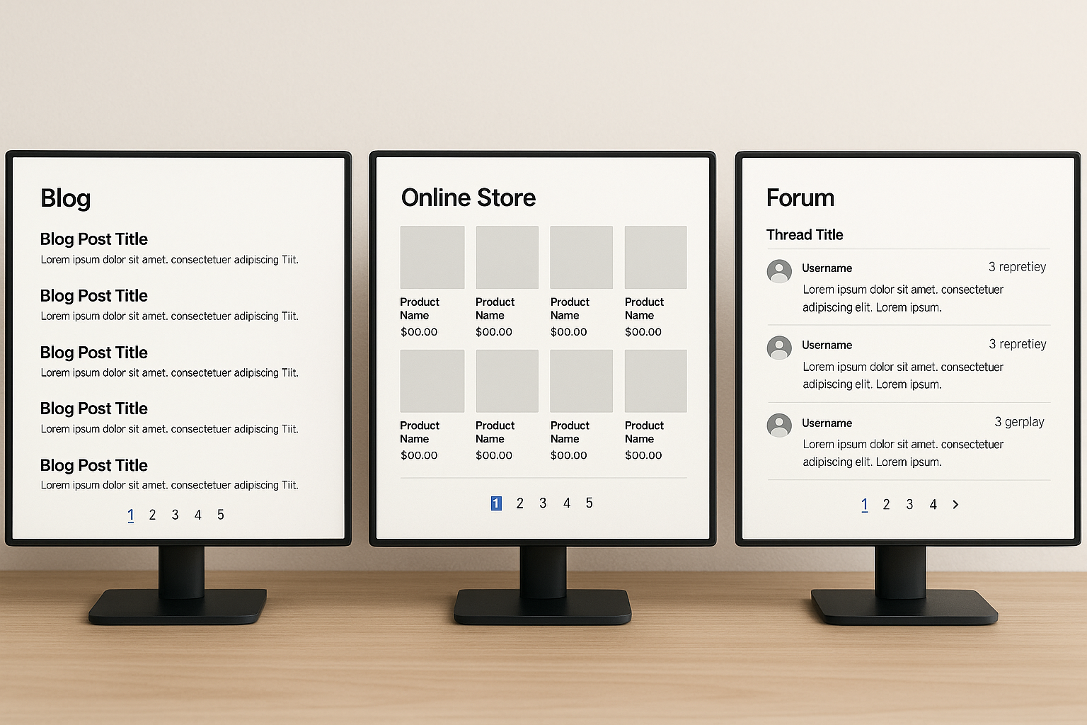 نمایش کاربرد صفحات Pagination در وبلاگ، فروشگاه اینترنتی و انجمنها بهصورت واقعی و مدرن.