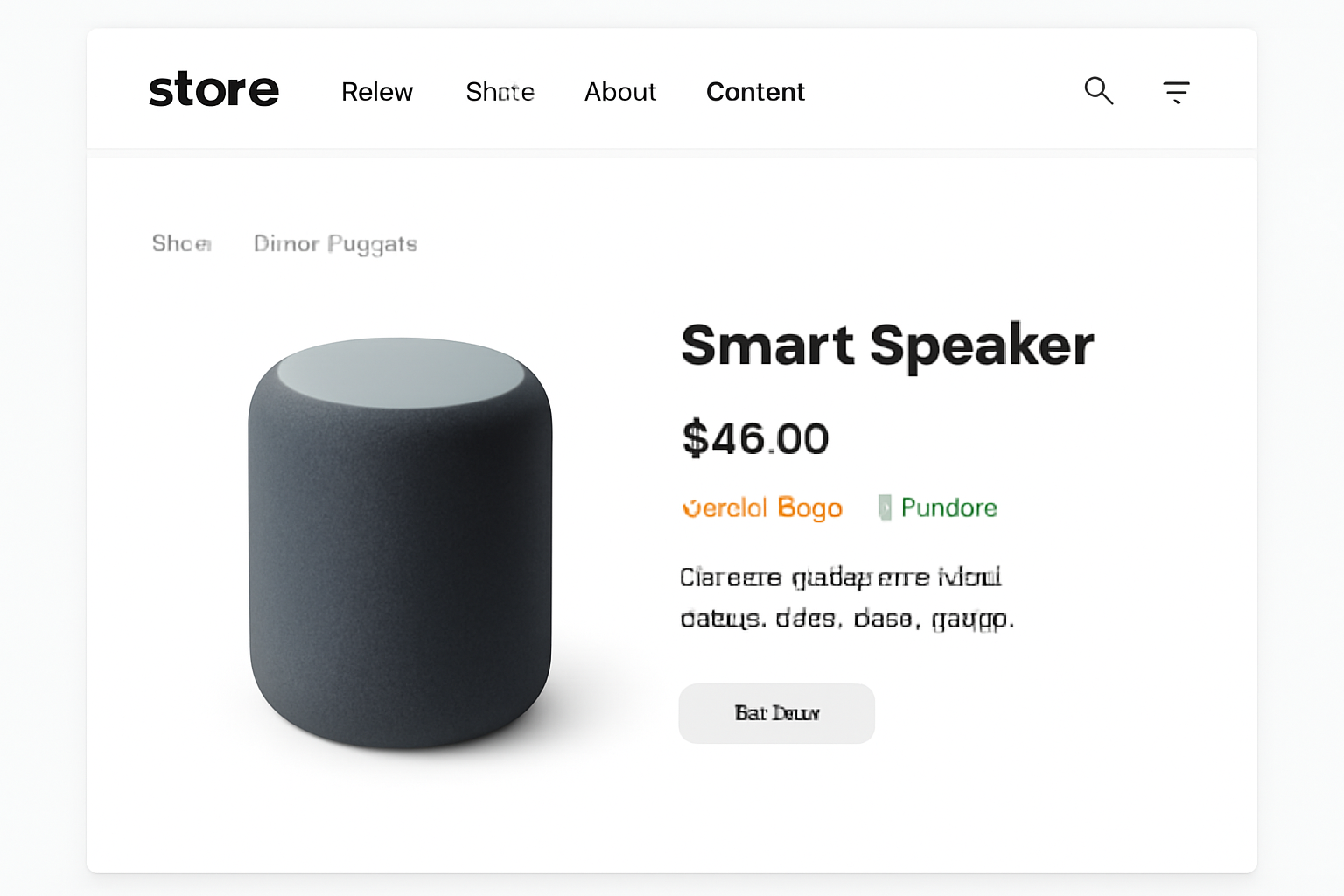 تصویری از یک وب‌سایت فروشگاهی که محصولی را نمایش می‌دهد با اسکیما مارک‌آپ، شامل قیمت، امتیاز کاربران و موجودی محصول به صورت مستقیم در نتایج جستجو.
