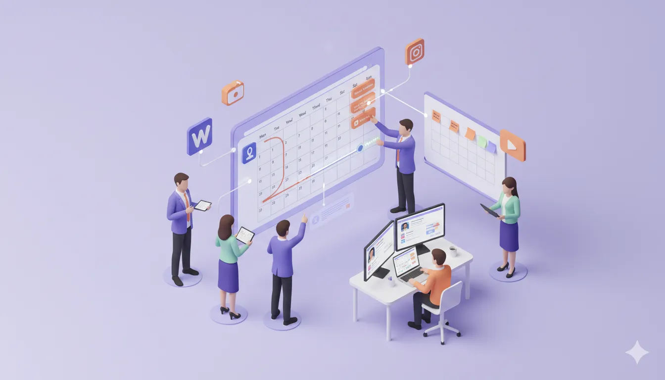 گام های تقویم محتوا