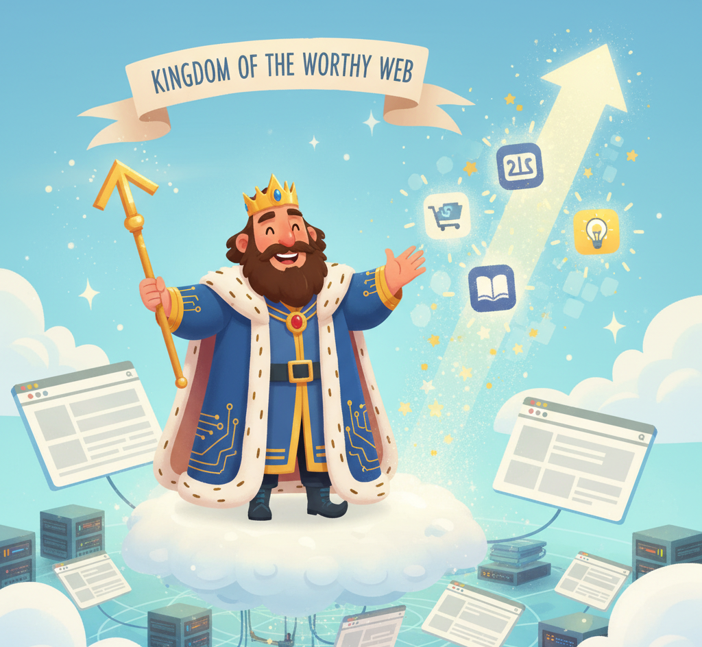 حاکم مهربان وب، با کمک بازاریابی موتور جست و جو وبسایتهای شایسته را ترفیع میدهد.