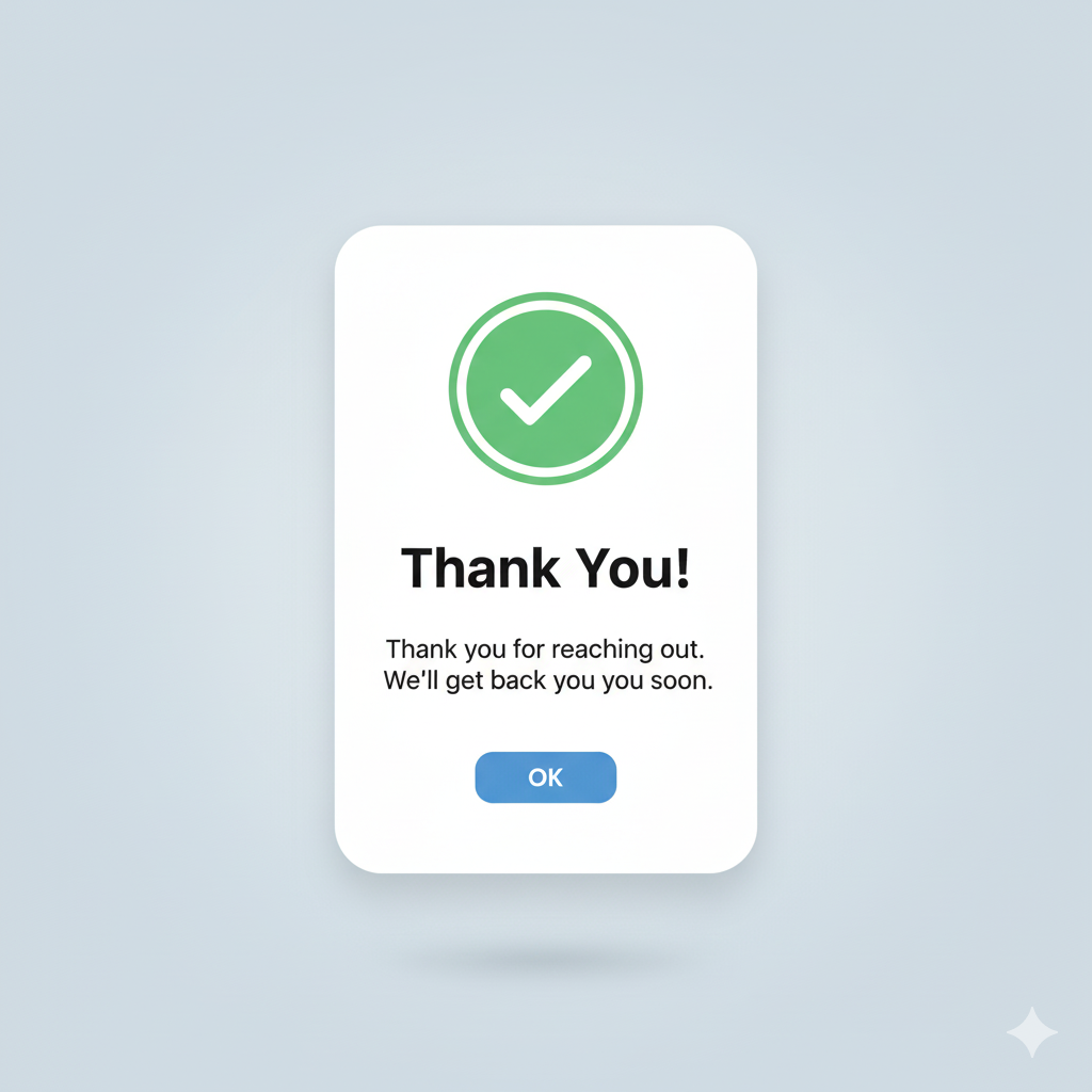 تایید در فرم تماس 