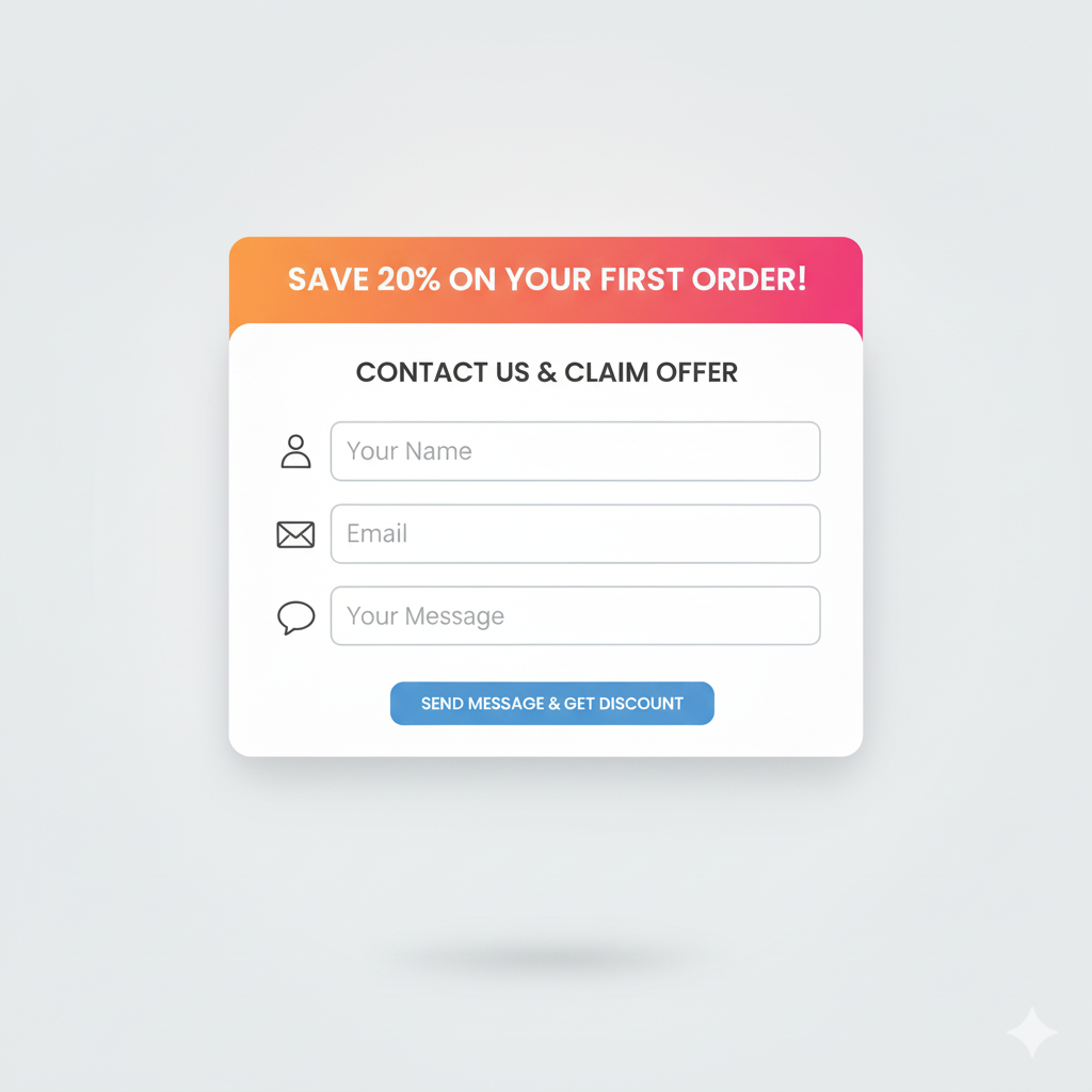 ارائه پیشنهادات در فرم تماس