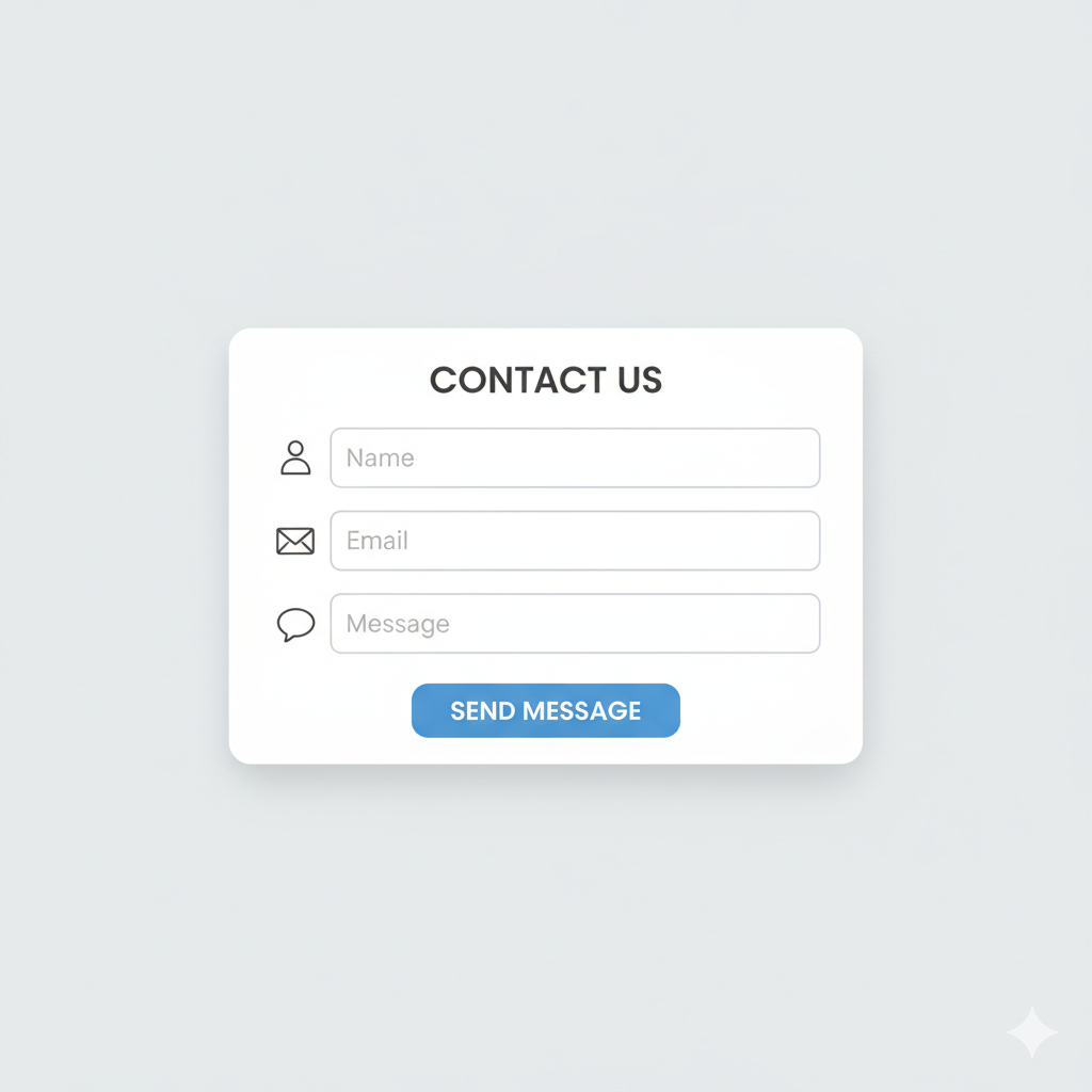 فرم تماس ساده