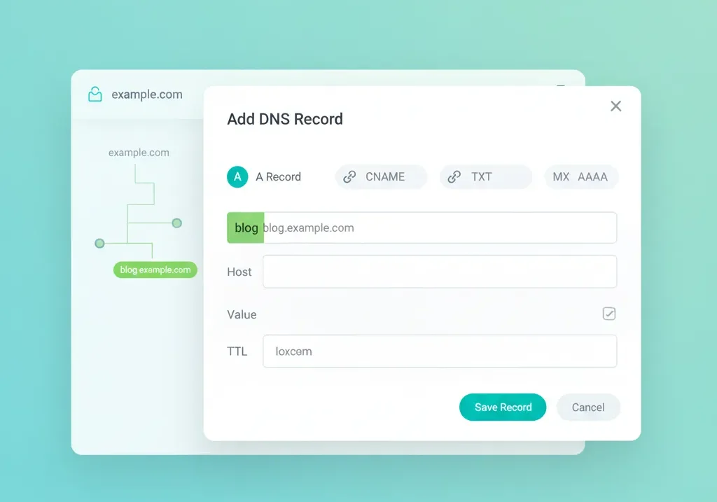 چطور یک ساب دامین بسازیم؟ 