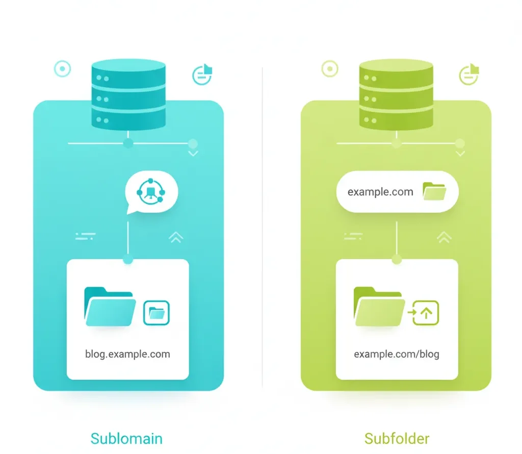 تفاوت ساب دامین با دامین اصلی و ساب فولدر چیست؟