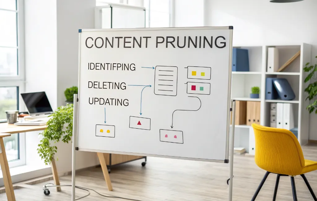 فلوچارت هرس محتوا روی تخته سفید