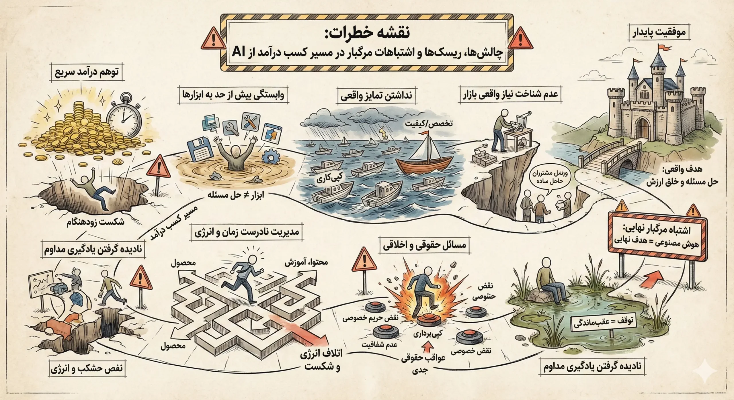 چالشها، ریسکها و اشتباهات مرگبار