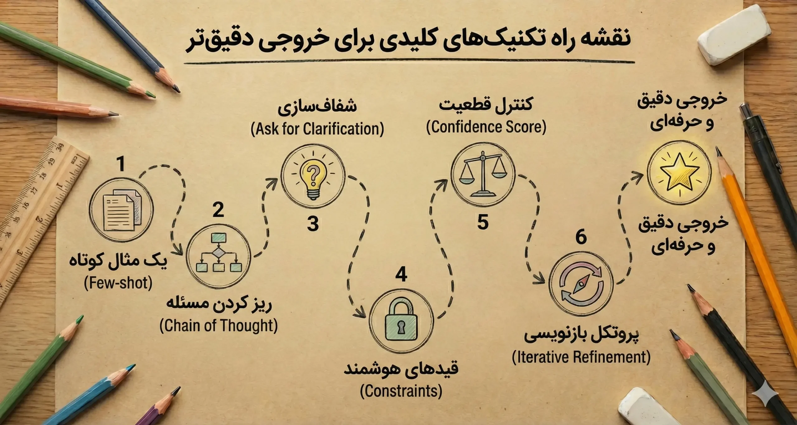 تکنیک‌های کلیدی برای گرفتن خروجی دقیق‌تر