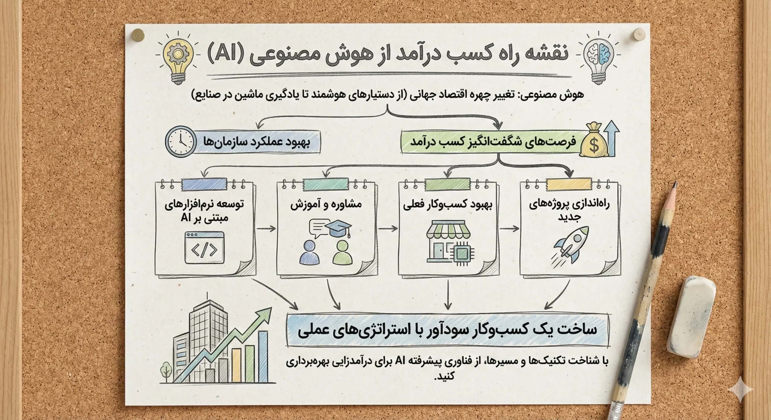 کسب درآمد از هوش مصنوعی | راهنمای جامع برای مبتدی تا حرفهای