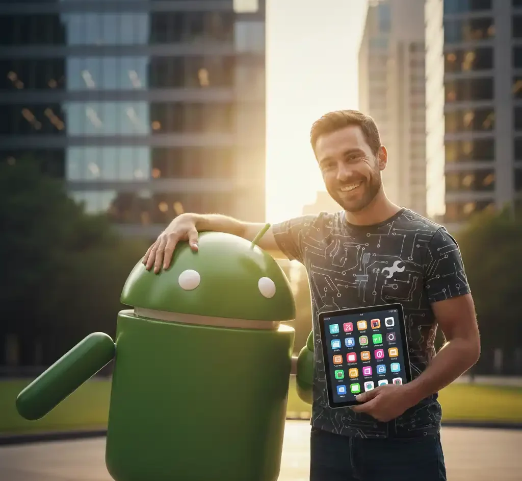 همکاری صمیمانه توسعهدهنده و ربات اندروید در فرایند طراحی اپلیکیشن موبایل