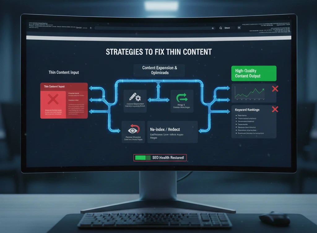 استراتژی‌های بهبود کیفیت صفحات و حذف Thin Content برای ارتقای سئو