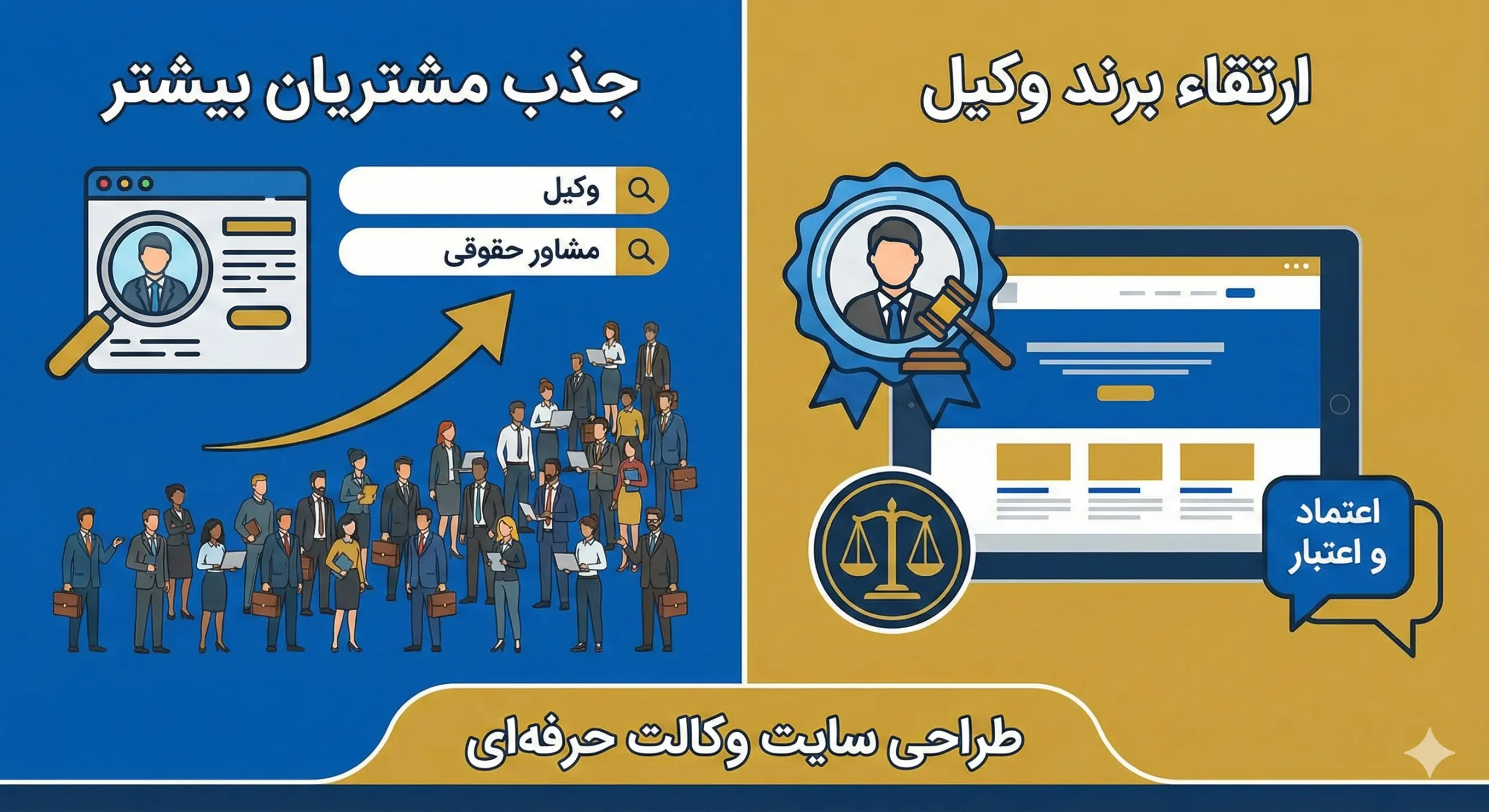 چرا طراحی سایت وکالت و طراحی سایت حقوقی اهمیت دارد؟